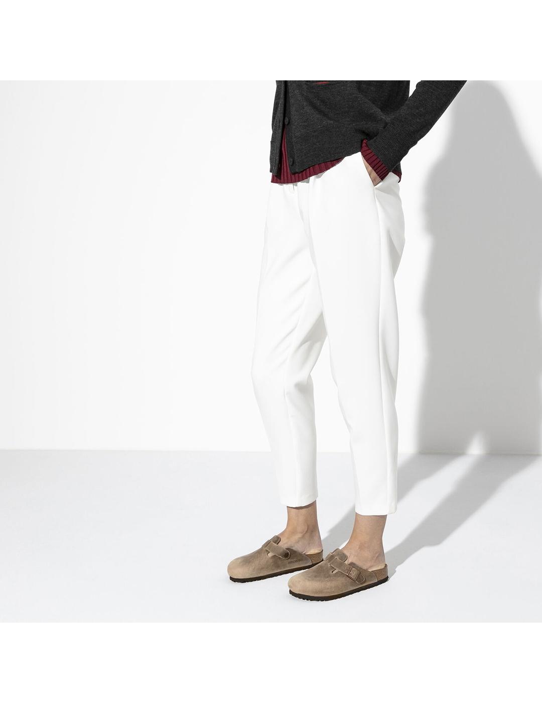 Zuecos Birkenstock Boston LEOI tabacco brown de mujer