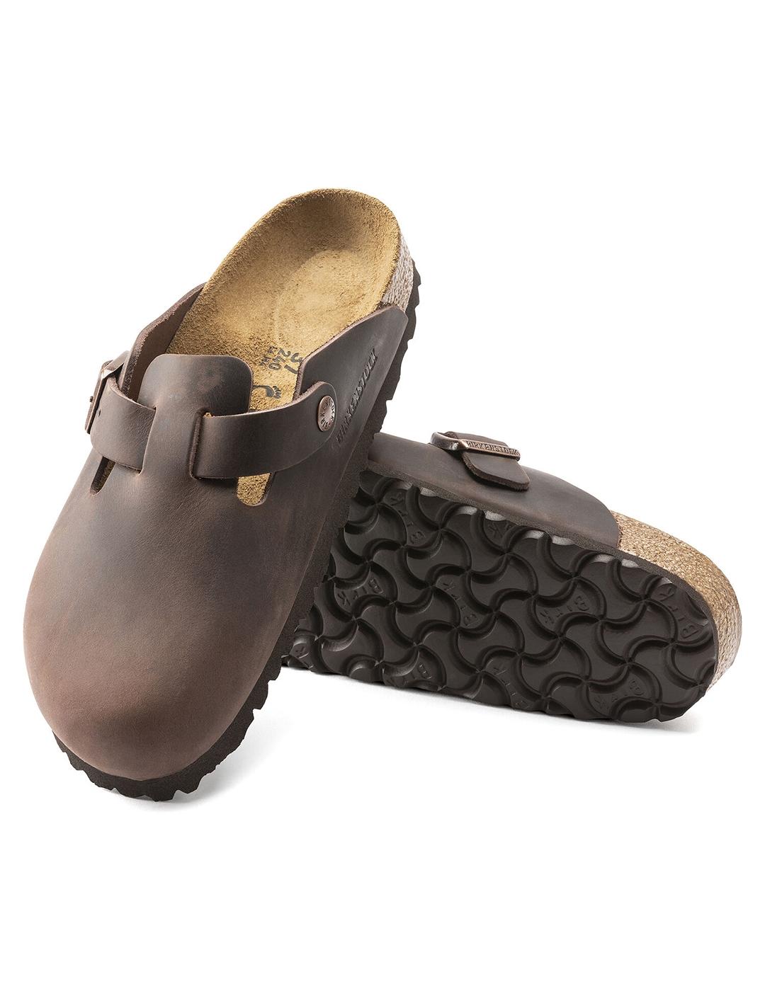 Zuecos Birkenstock  Boston LEOI habana de hombre y mujer