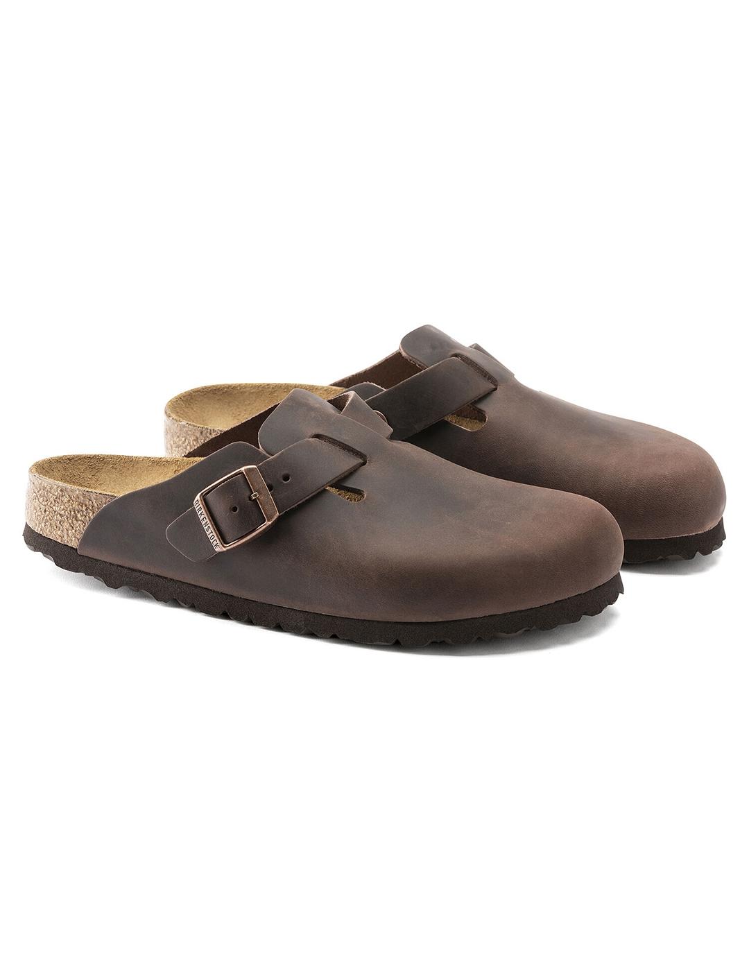 Zuecos Birkenstock  Boston LEOI habana de hombre y mujer