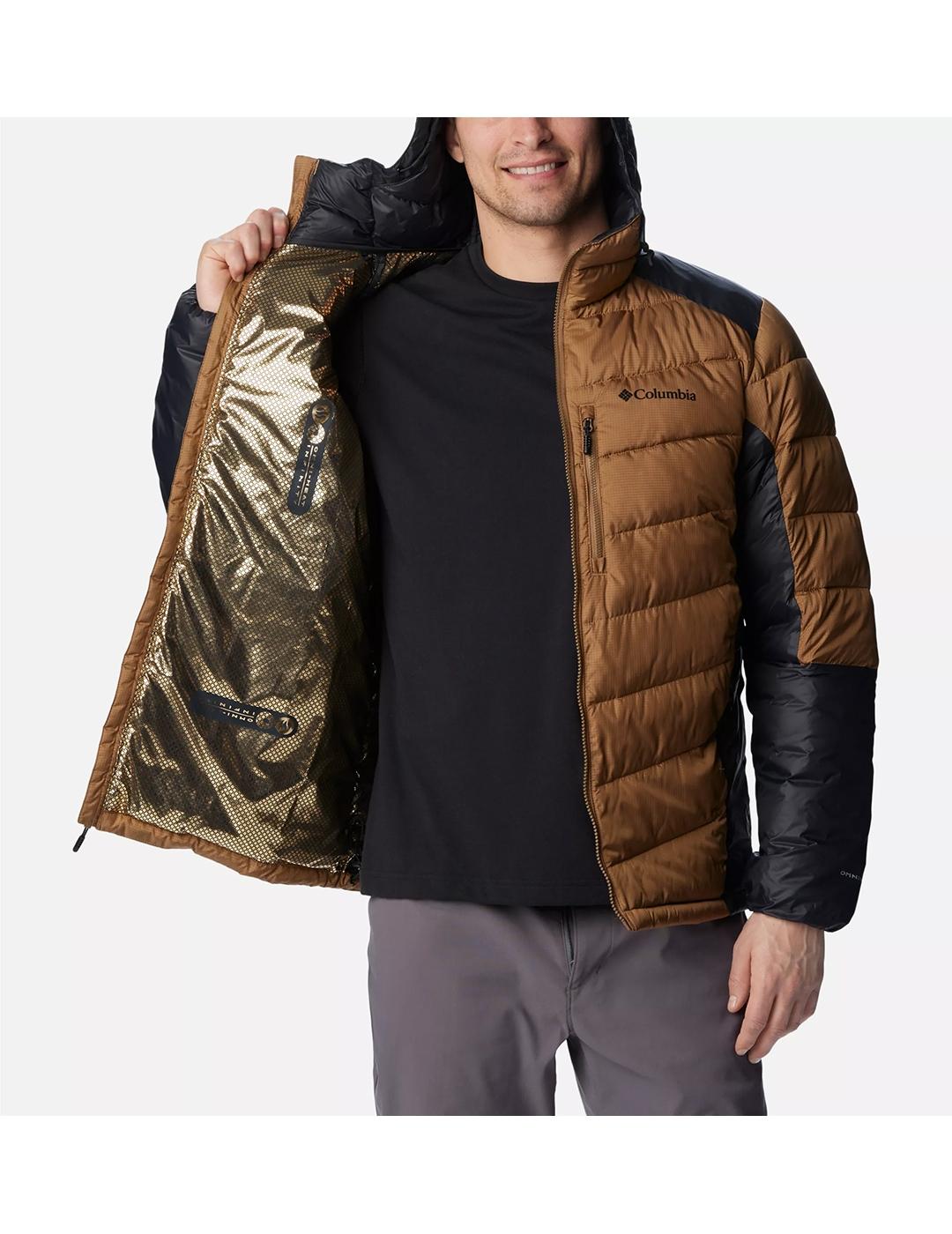 Chaqueta Columbia Labyrinth Loop camel negra de hombre