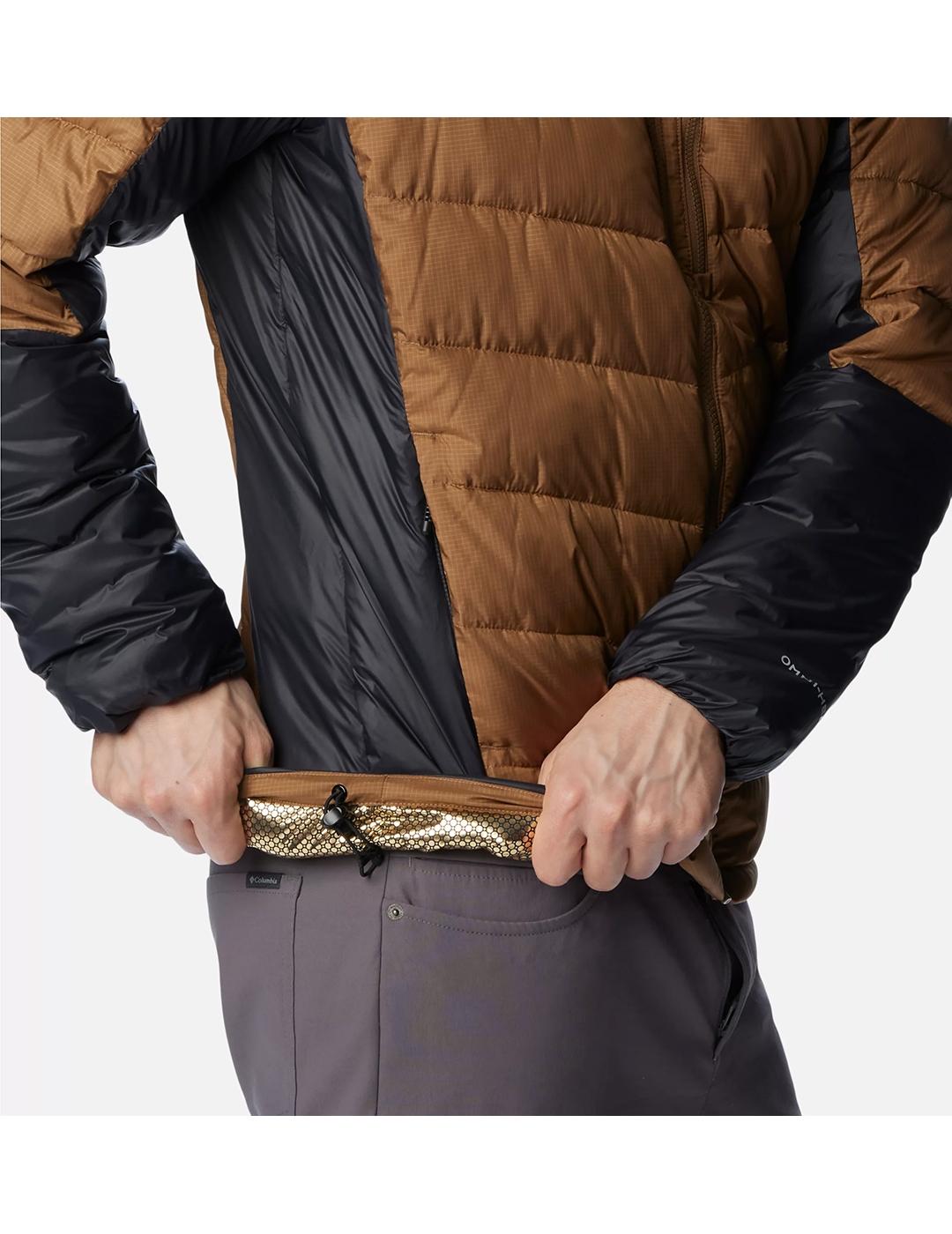 Chaqueta Columbia Labyrinth Loop camel negra de hombre