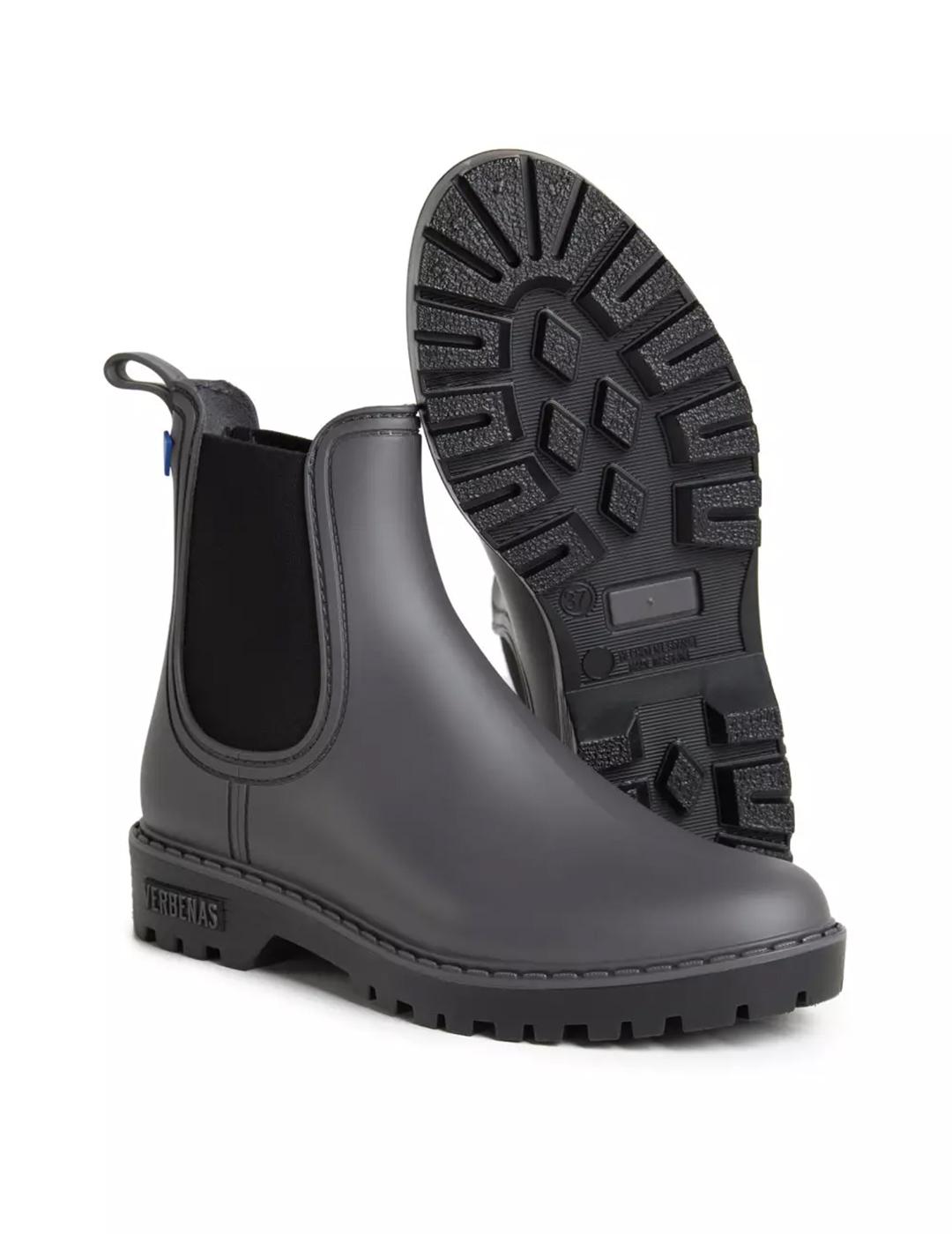 Botas Verbenas Gaudi Mate gris negro de mujer