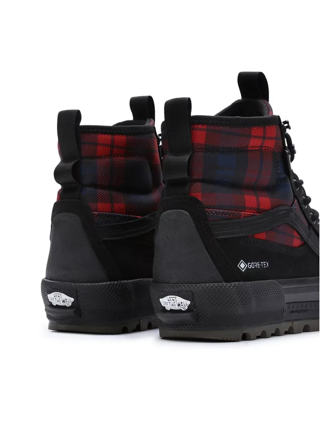 Botas Vans SK8-HI GTX MTE-3 Tech Plaid Black red de hombre