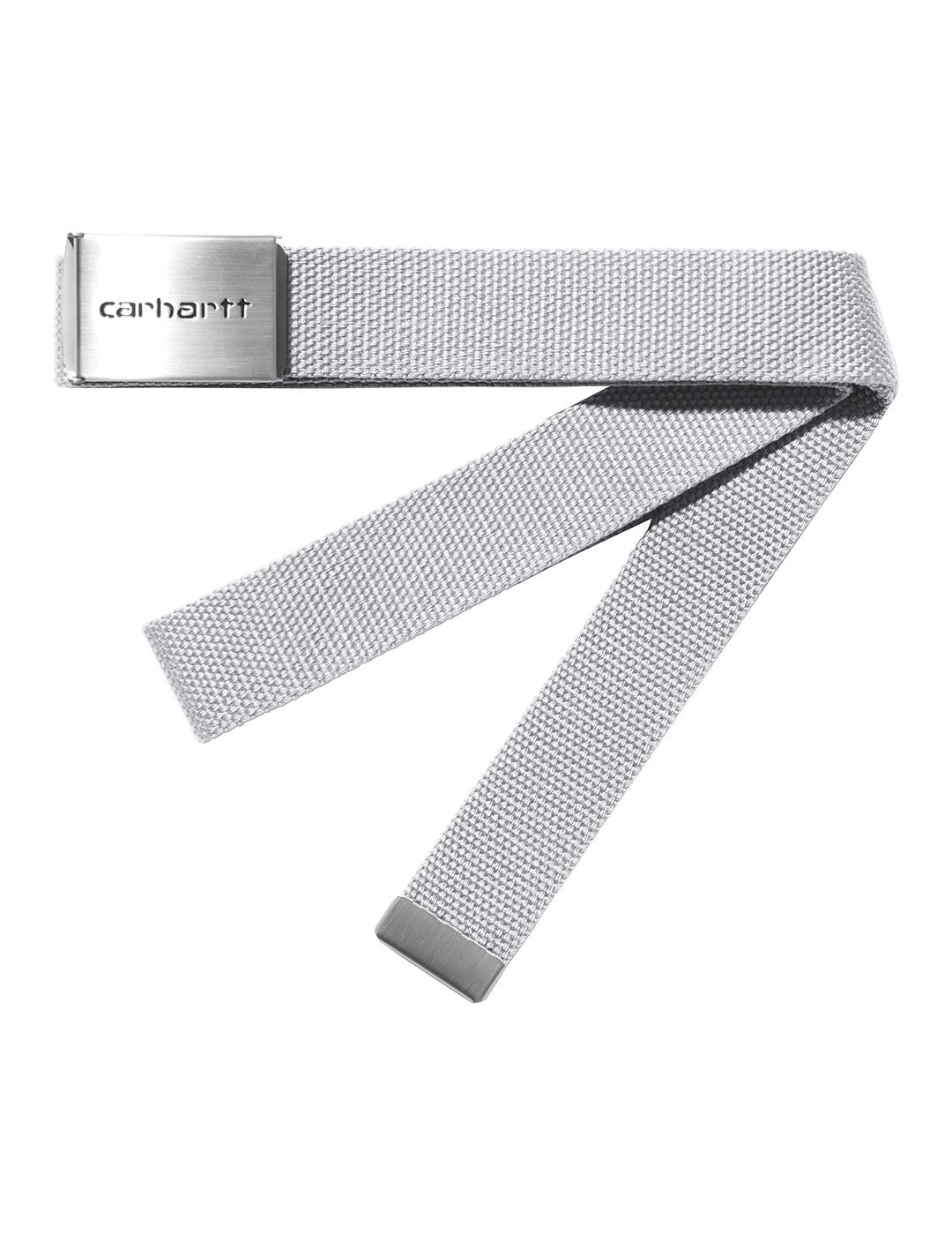Cinturón Carhartt Wip Clip Chrome gris para hombre