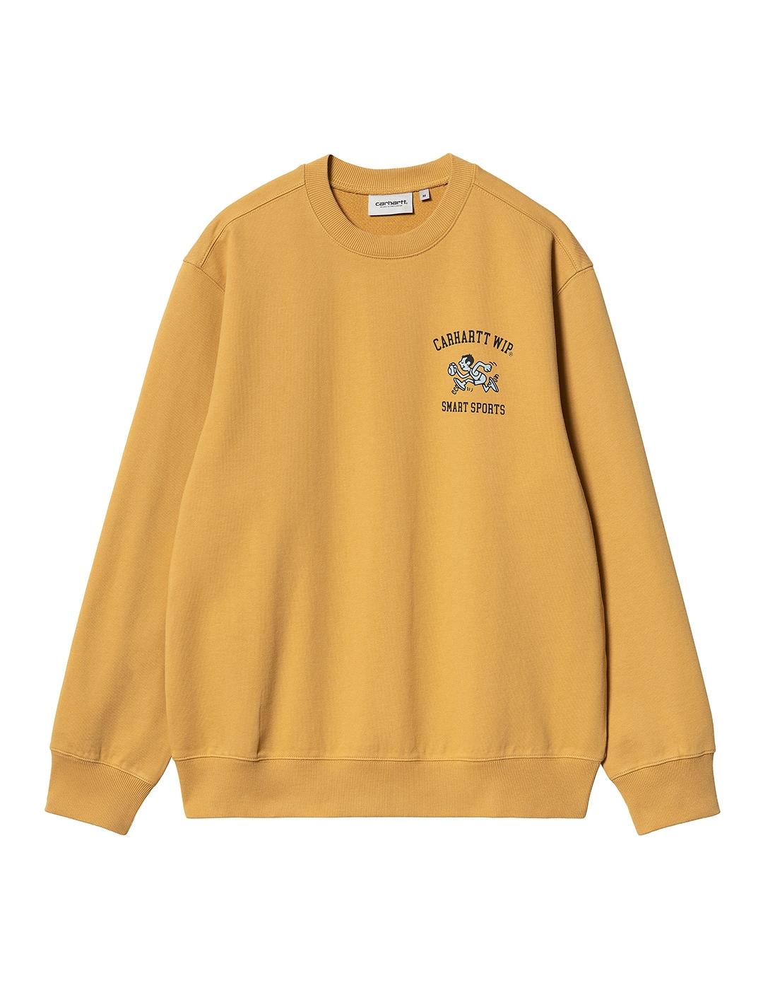 Sudadera Carhartt Wip Smart sports mostaza de hombre