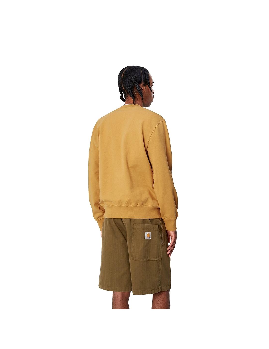 Sudadera Carhartt Wip Smart sports mostaza de hombre