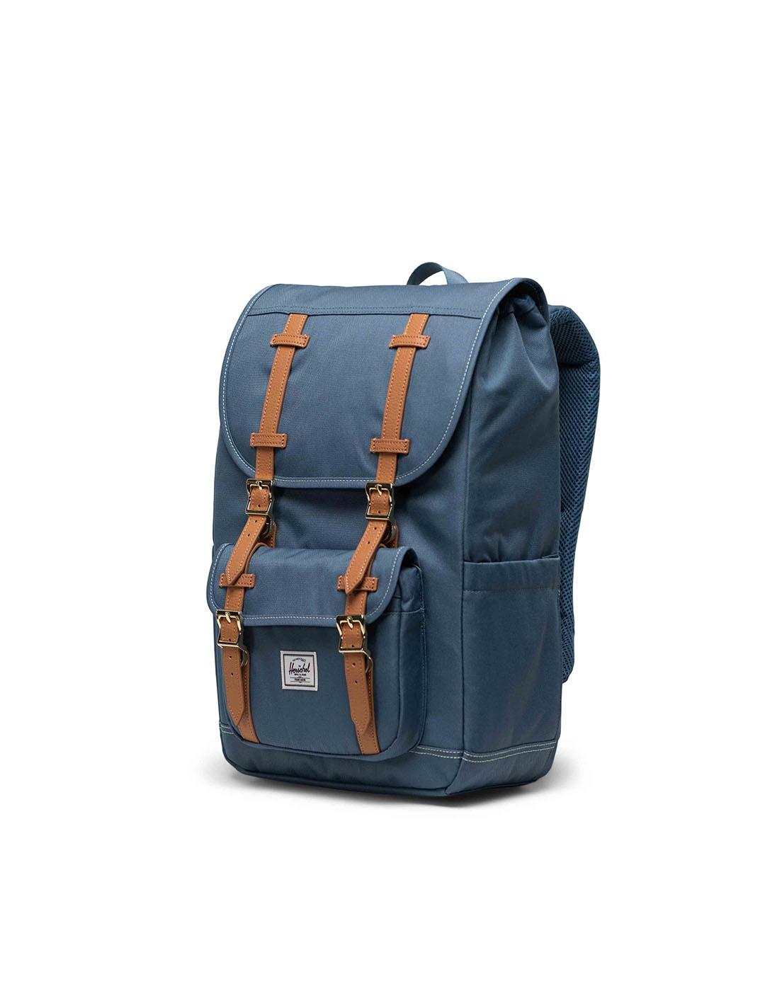 Mochila Heschel Little America Mid Backp azul hombre y mujer