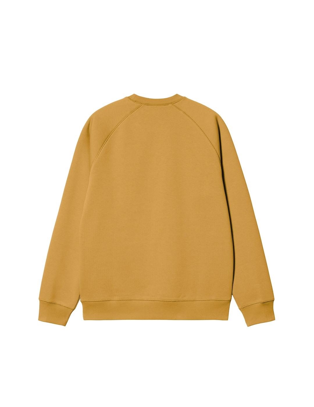 Sudadera Carhartt Wip Chase mostaza para hombre