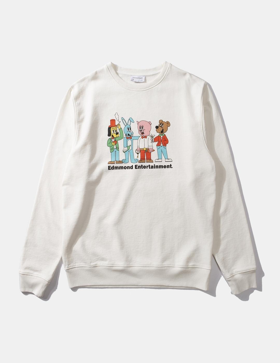 Sudadera Edmmond Buddies blanca de hombre