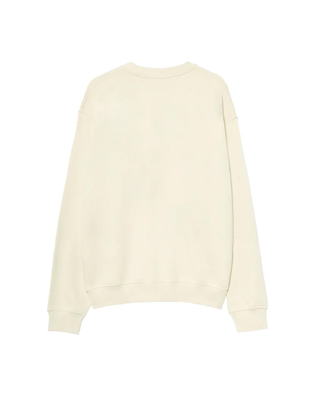 Sudadera Pompeii Cream Logo Crew Neck crudo de hombre