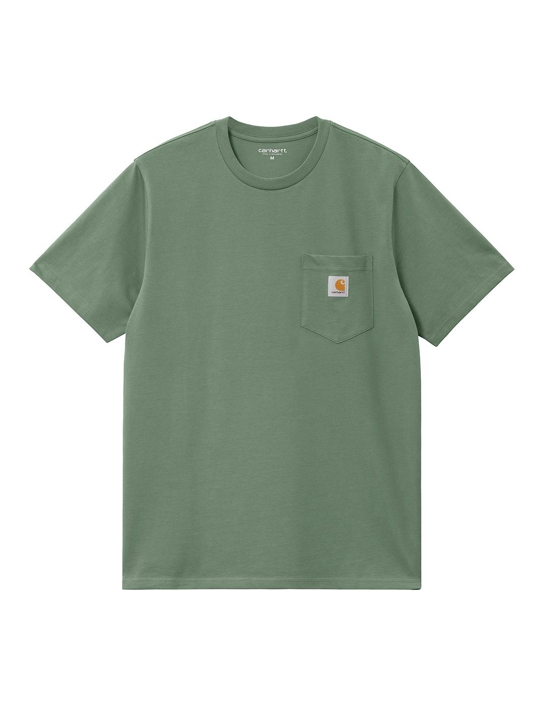 Camiseta Carhartt Wip S/S Pocket verde de hombre