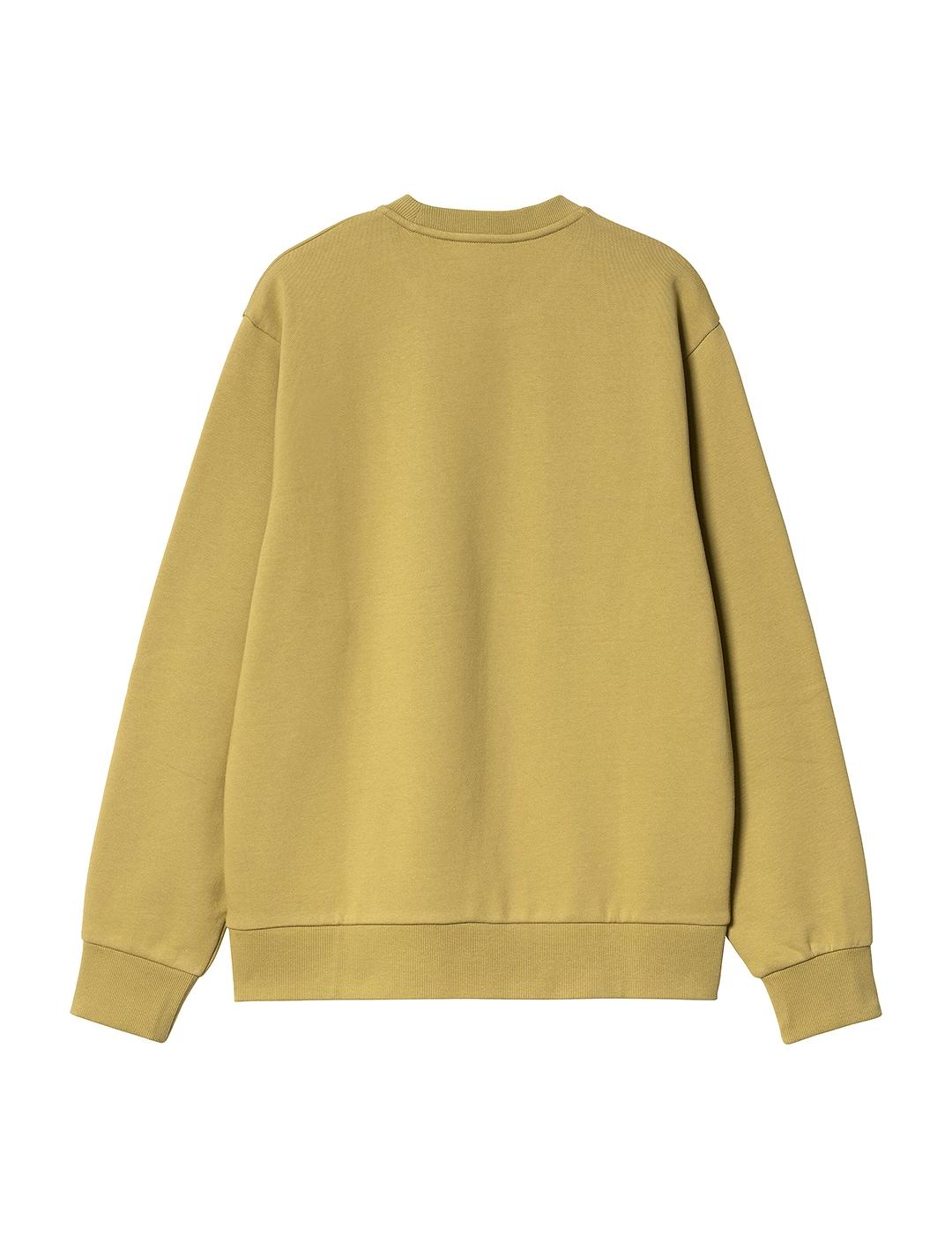 Sudadera Carhartt Wip Script Embroidery beige hombre