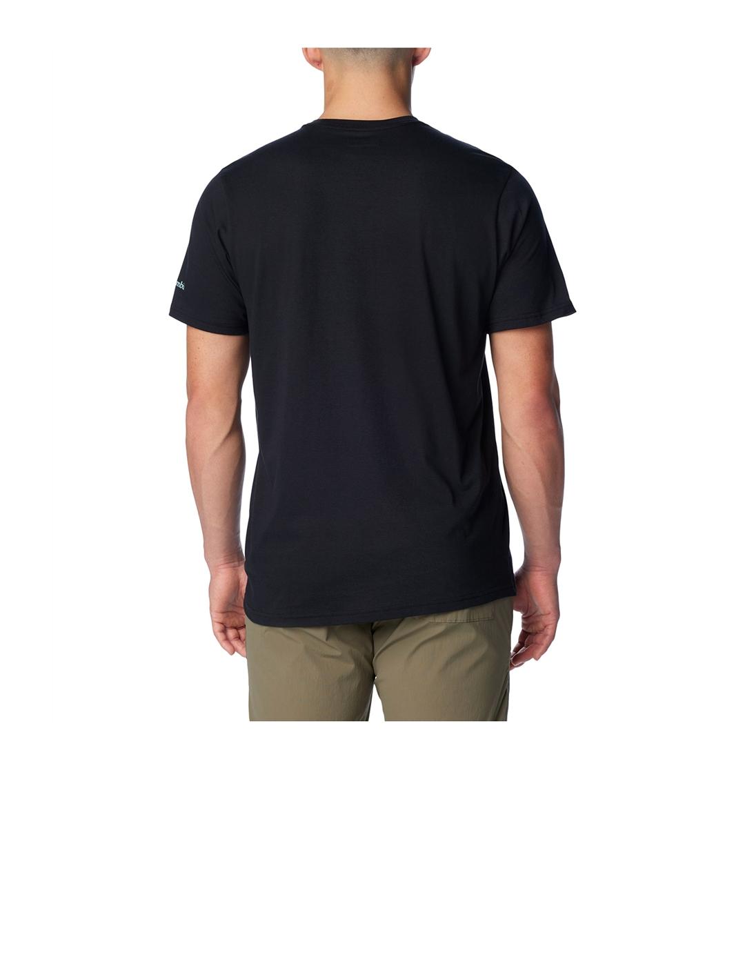 Camiseta Columbia Rockaway River Outdoor negra de hombre