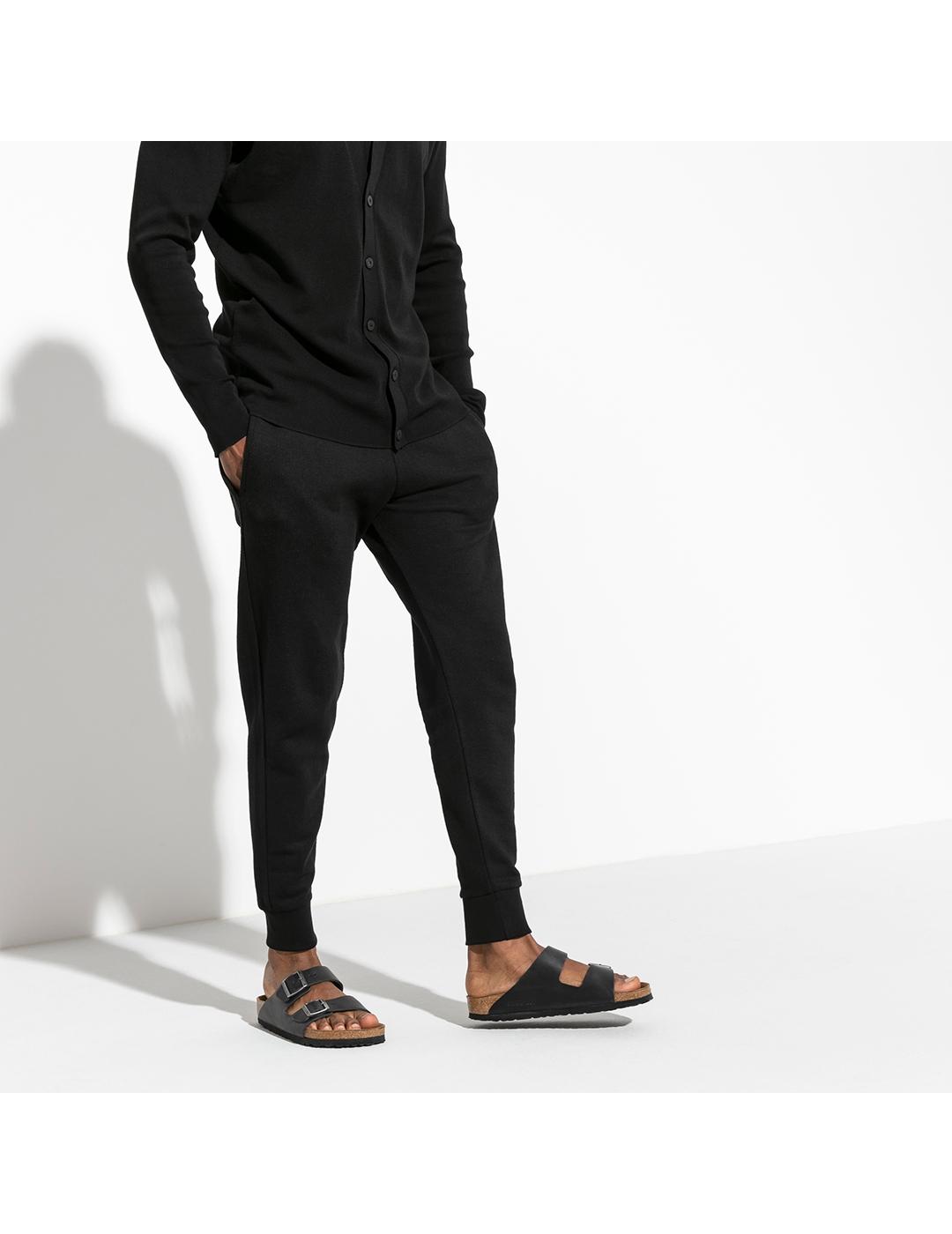 Sandalias Birkenstock Arizona negra piel de hombre