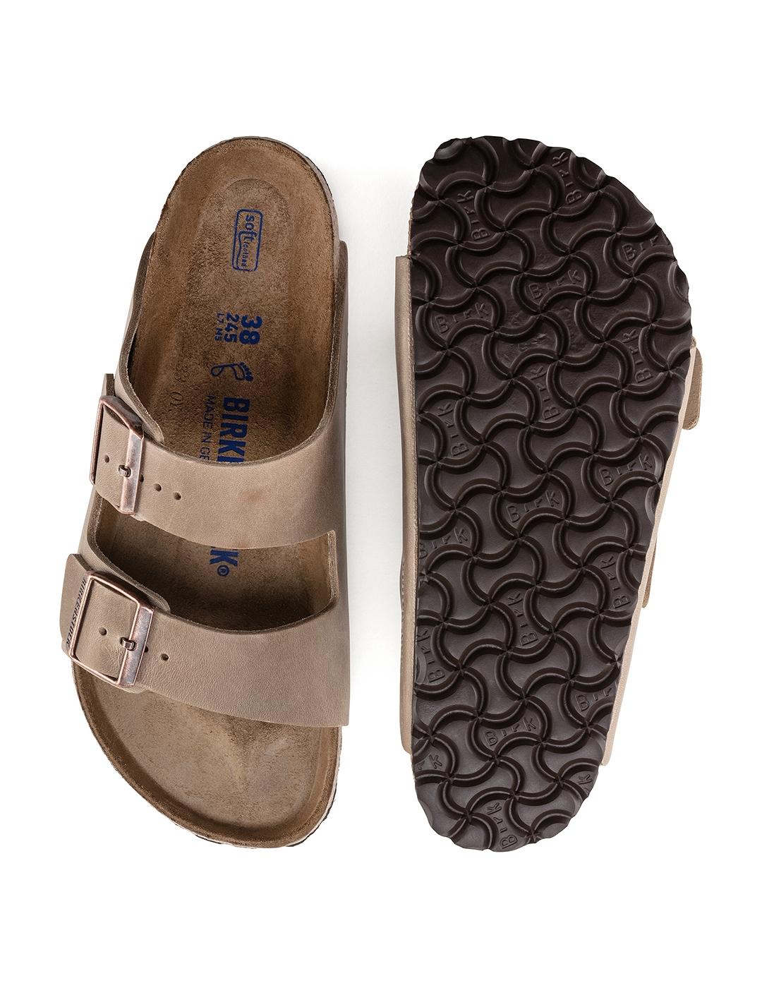 Sandalias Birkenstock Arizona beige piel de hombre