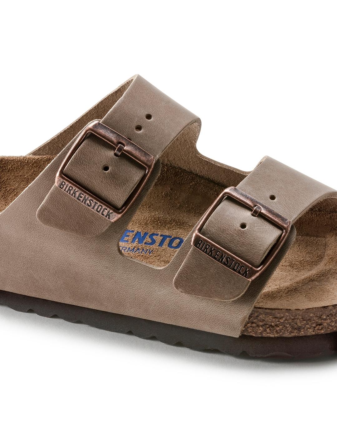 Sandalias Birkenstock Arizona beige piel de hombre