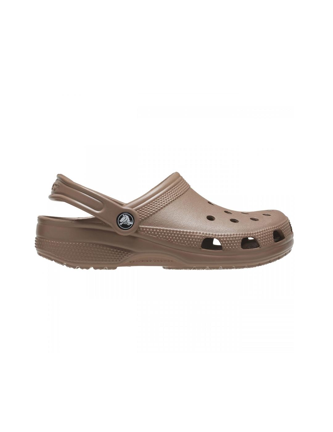 Zuecos Crocs Classic tostado de mujer