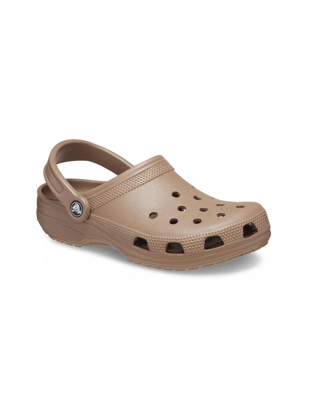 Zuecos Crocs Classic tostado de mujer