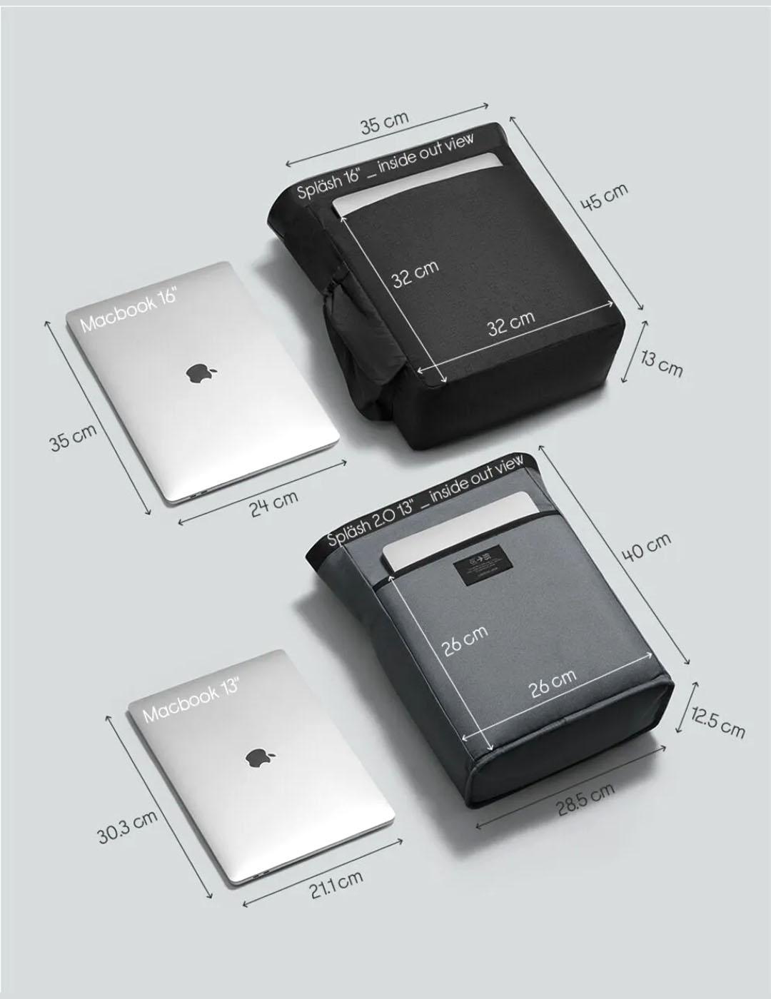 Mochila Gaston Luga Splash 2.0 13' beige de mujer