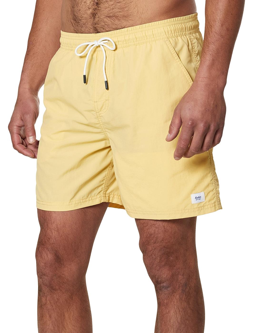 Bañador Katin Poolside Volley amarillo de hombre