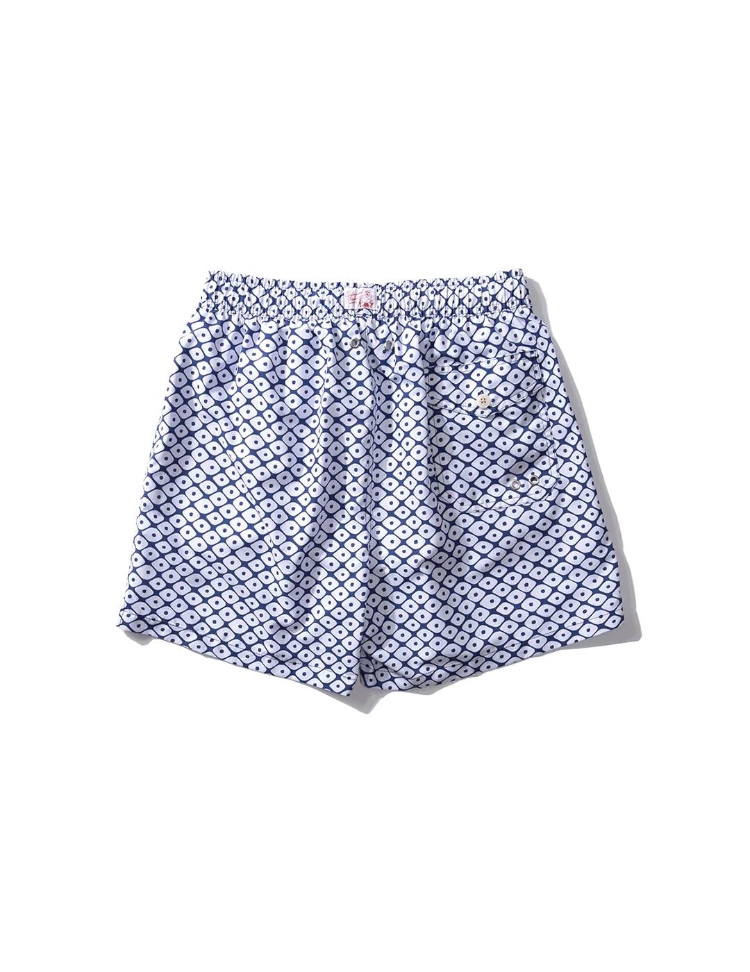 Bañador Edmmond Baley blanco azulón de hombre