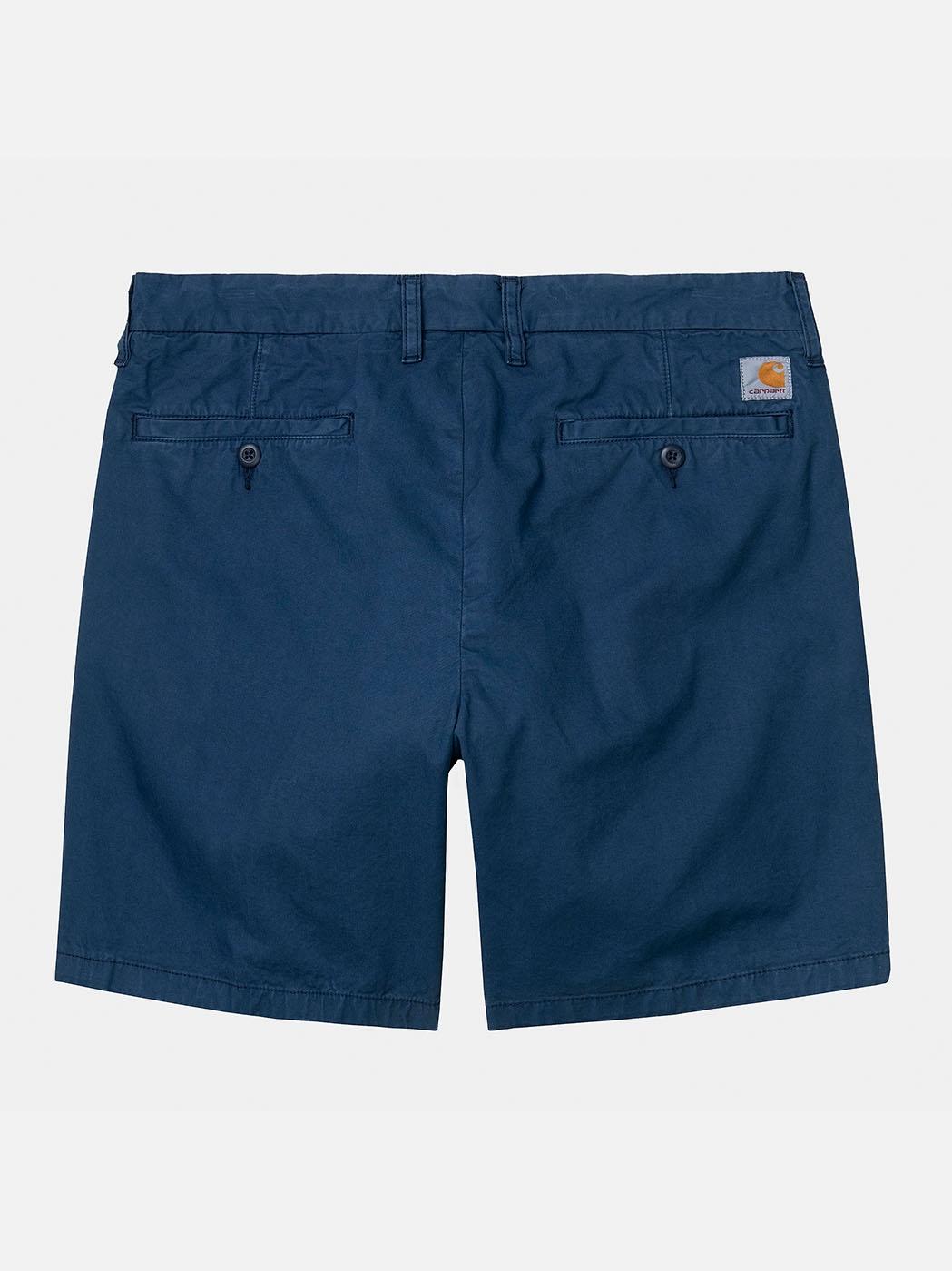 Bermuda Carhartt Wip John Short marino lavado de hombre