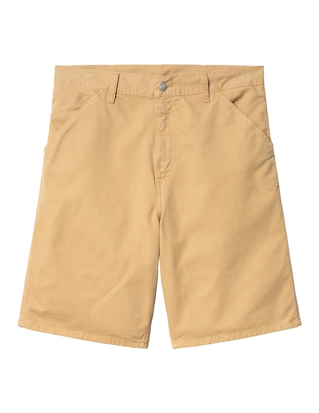 Bermuda Carhartt Wip Single Knee camel lavado de hombre