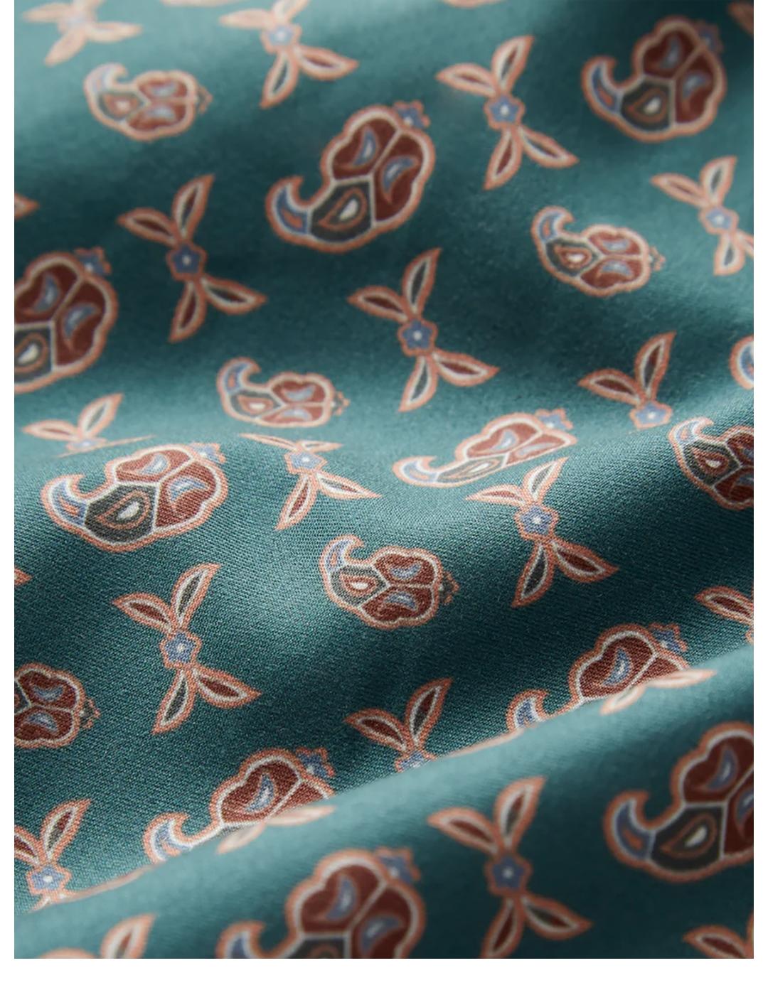 Bañador Pompeii Pine Micro Paisley Trunks verde de hombre