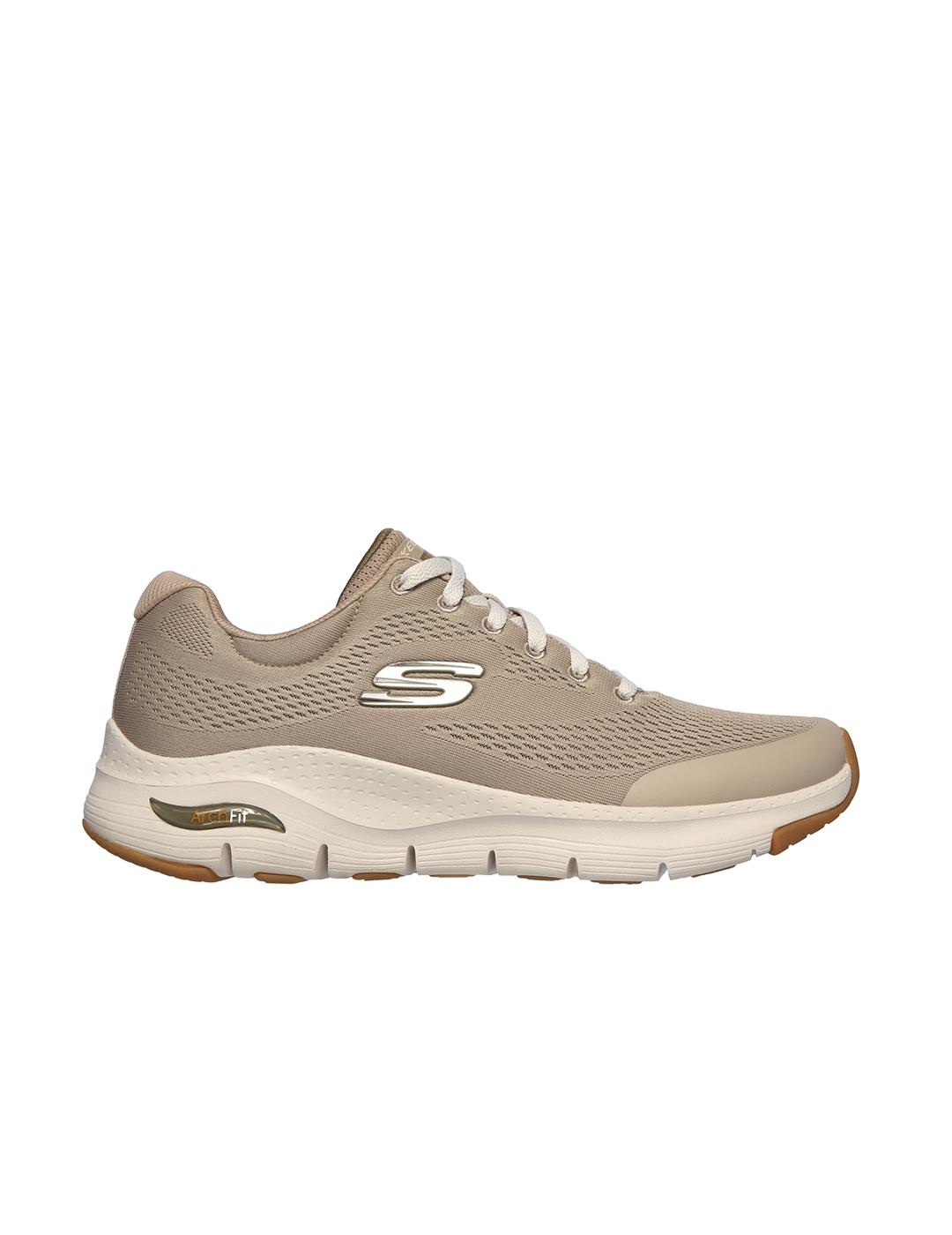 Zapatillas Skechers Arch Fit beige de hombre