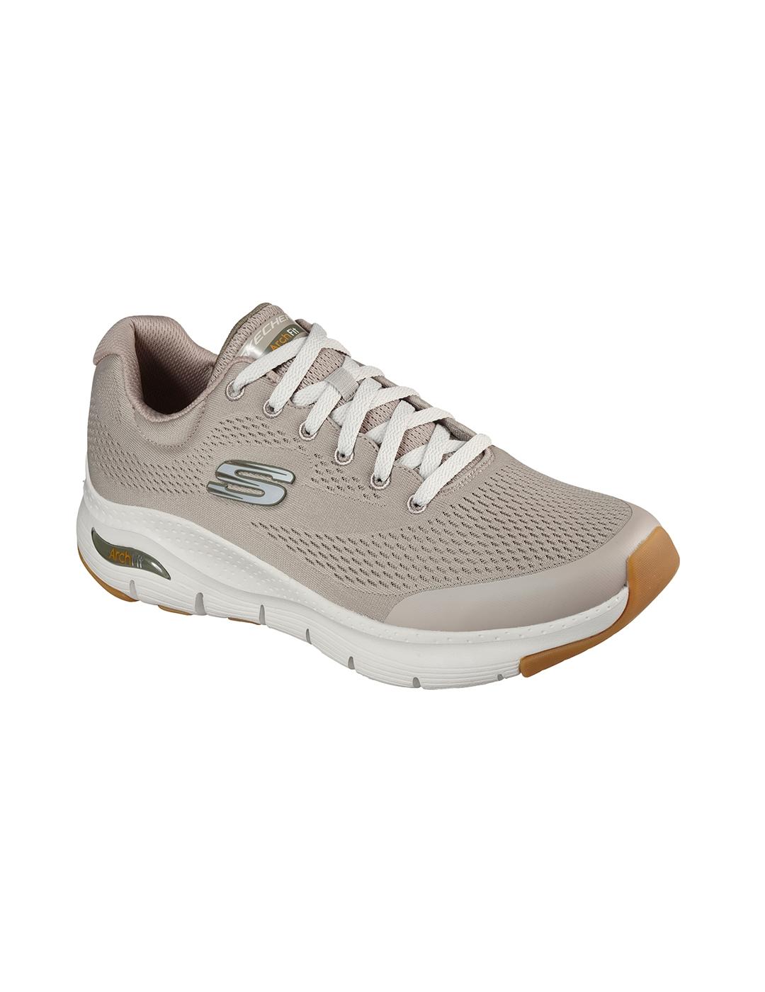Zapatillas Skechers Arch Fit beige de hombre