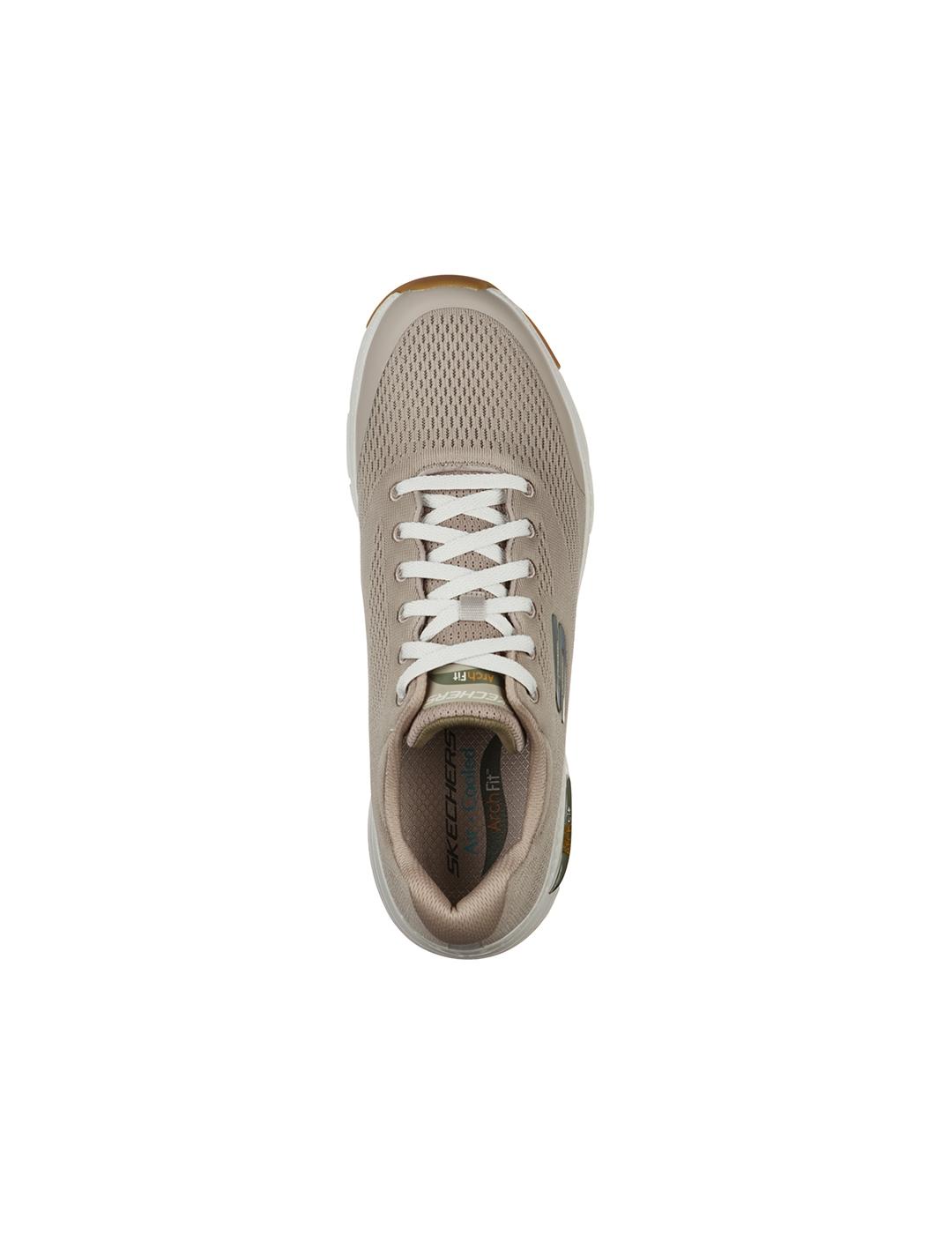 Zapatillas Skechers Arch Fit beige de hombre