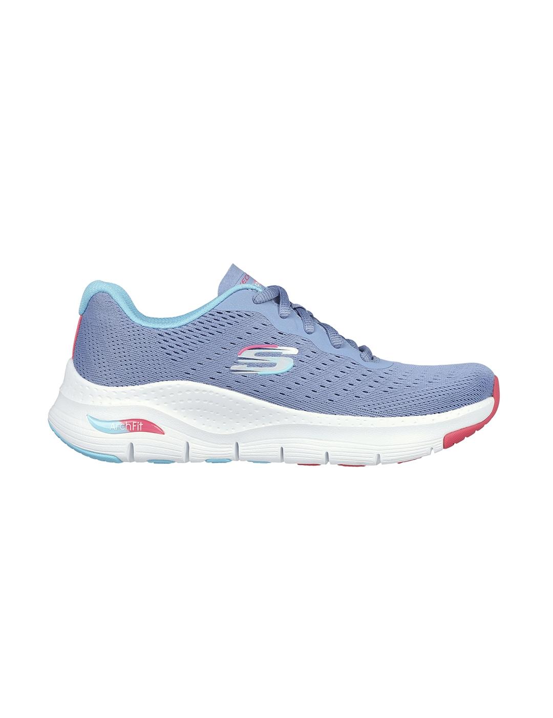 Zapatillas Skechers Arch Fit Infinity Cool celeste de mujer