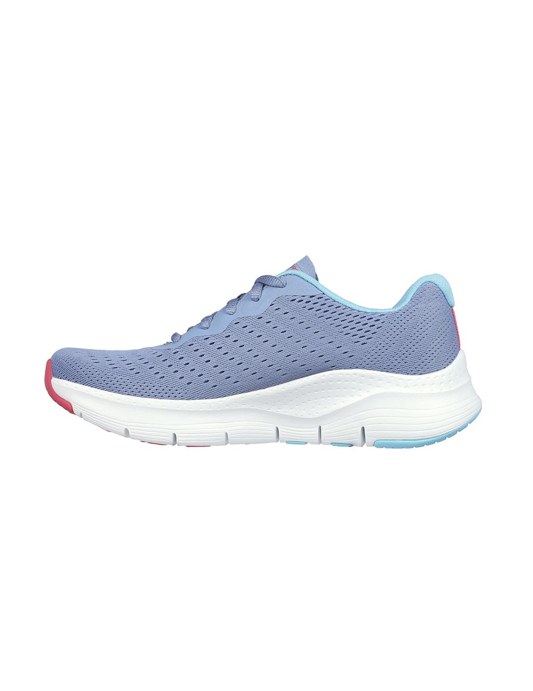 Zapatillas Skechers Arch Fit Infinity Cool celeste de mujer