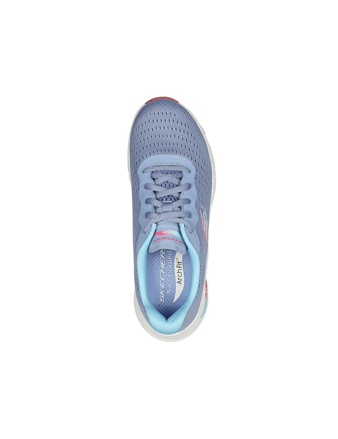 Zapatillas Skechers Arch Fit Infinity Cool celeste de mujer