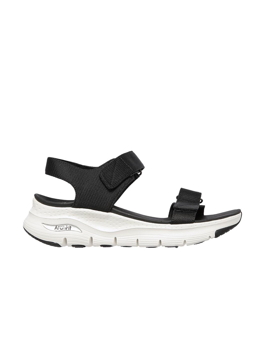 Sandalias  Skechers Arch Fit Touristy negra de mujer
