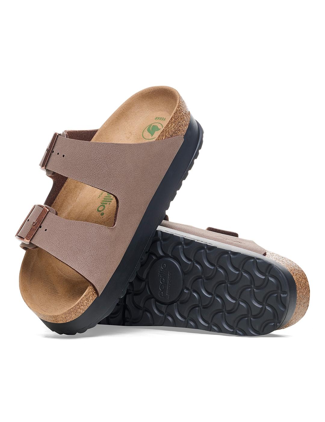 Sandalias Birkenstock Papilio Arizona Plat marron de mujer