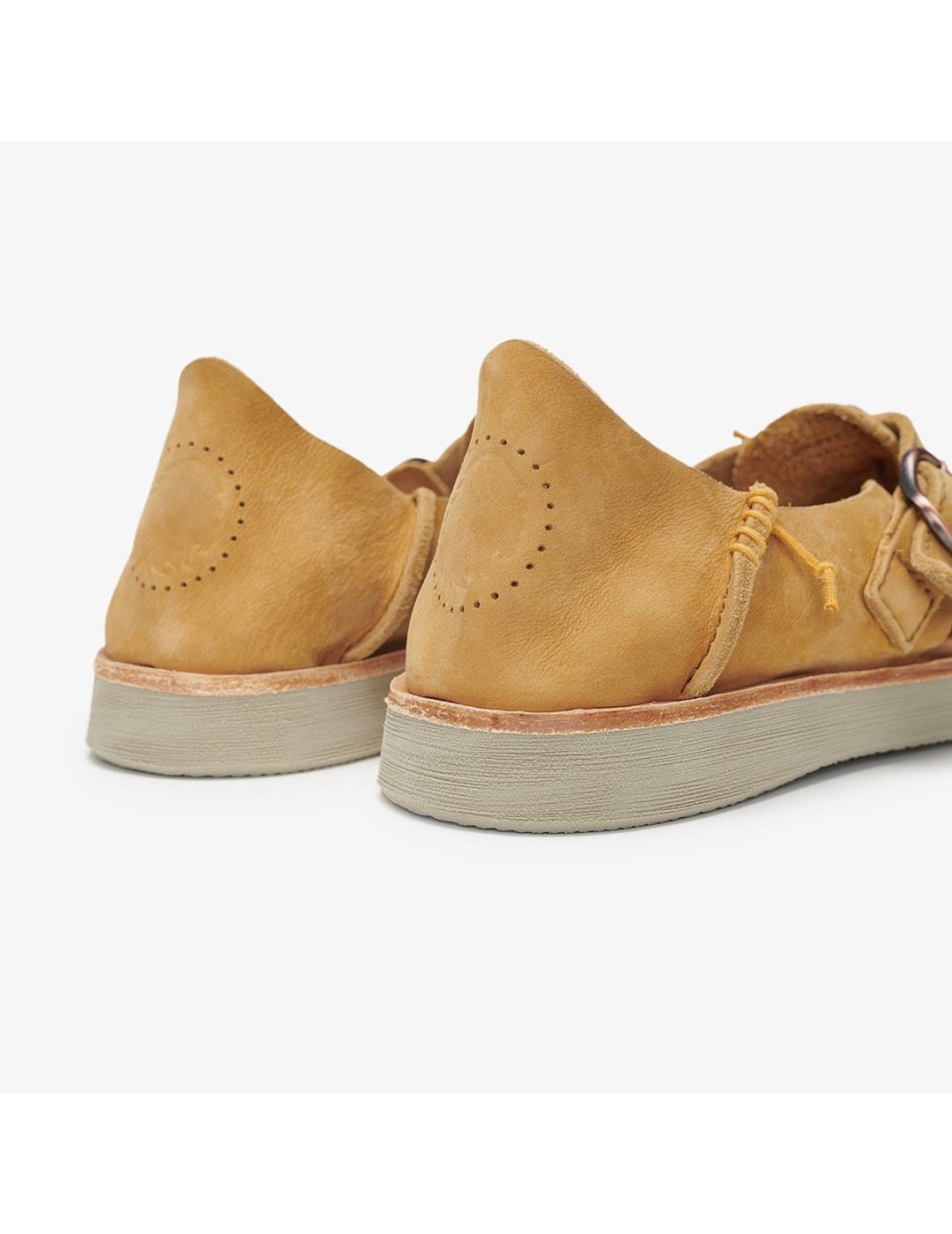 Sandalias Satorisan Benirras Microperfo camel de mujer