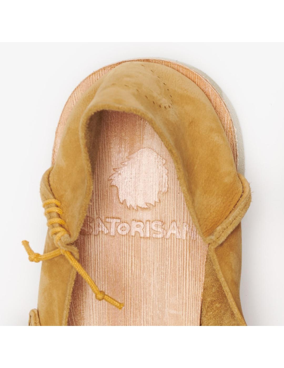 Sandalias Satorisan Benirras Microperfo camel de mujer