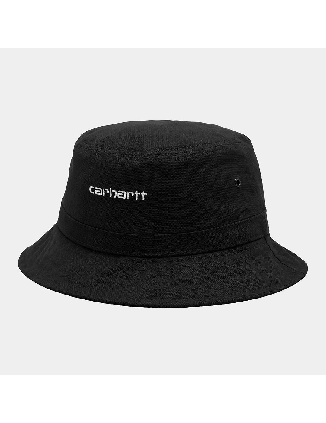 Gorro Carhartt Wip Script Bucket negro de hombre y mujer
