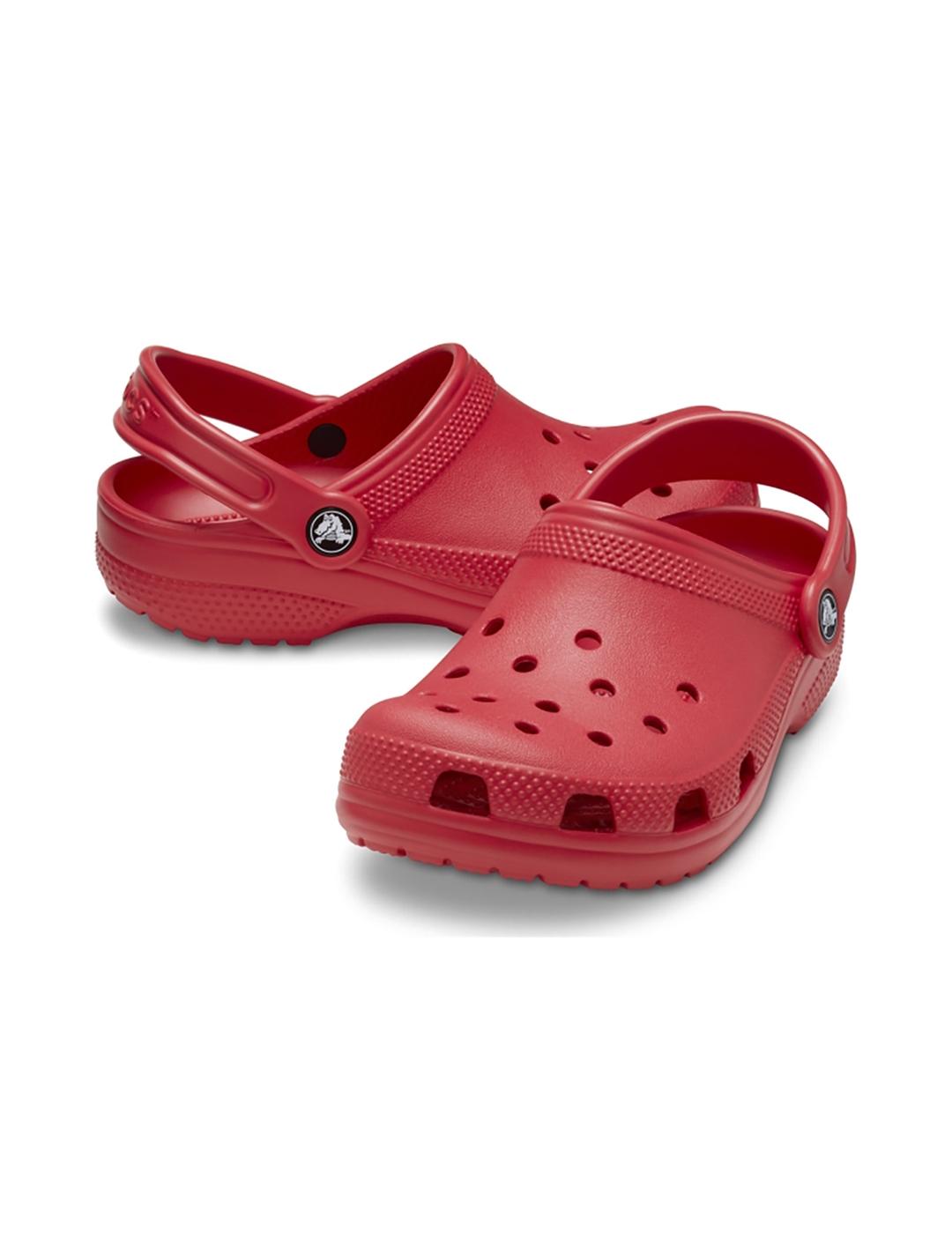 Zuecos Crocs Classic Clog K rojo de niño