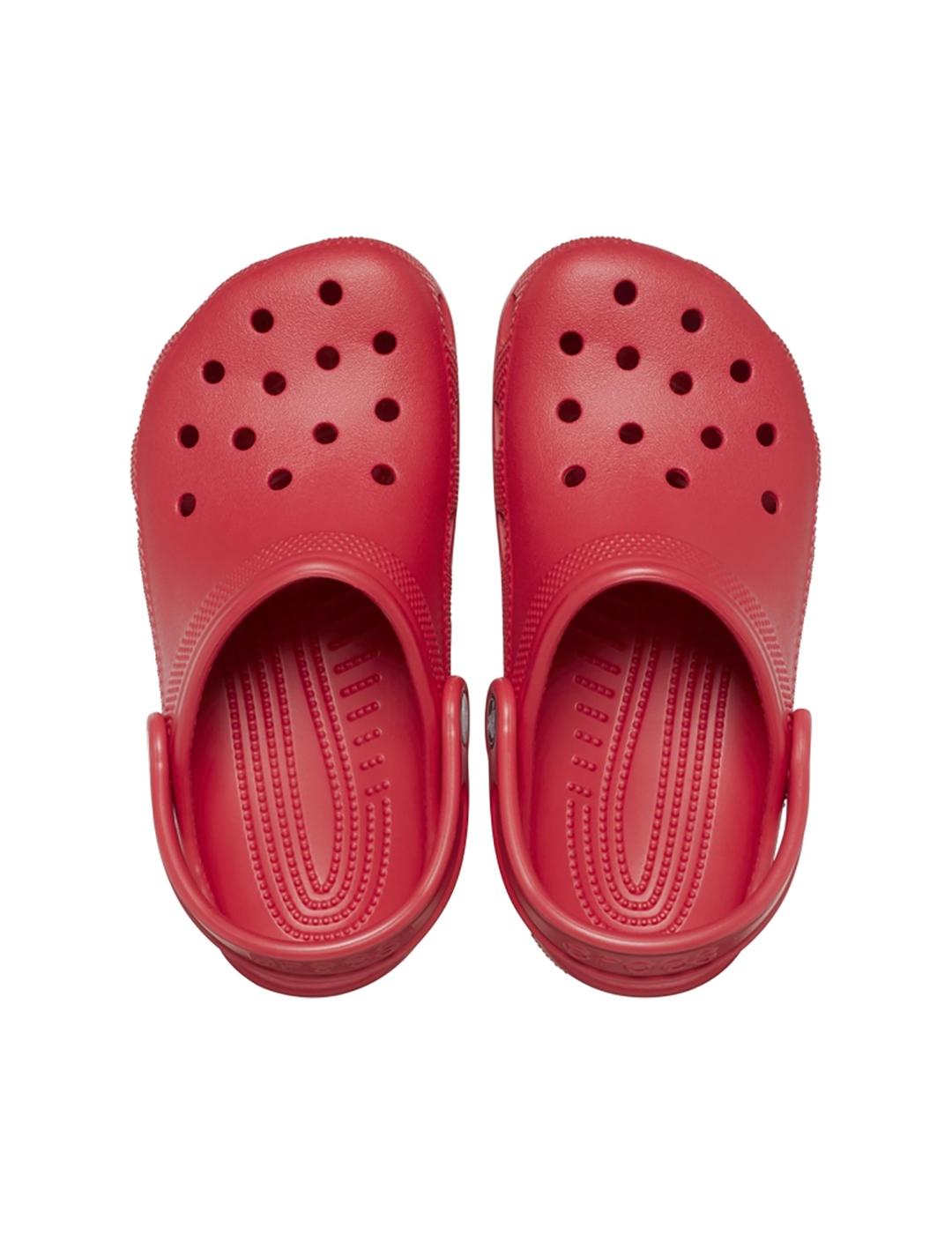 Zuecos Crocs Classic Clog K rojo de niño