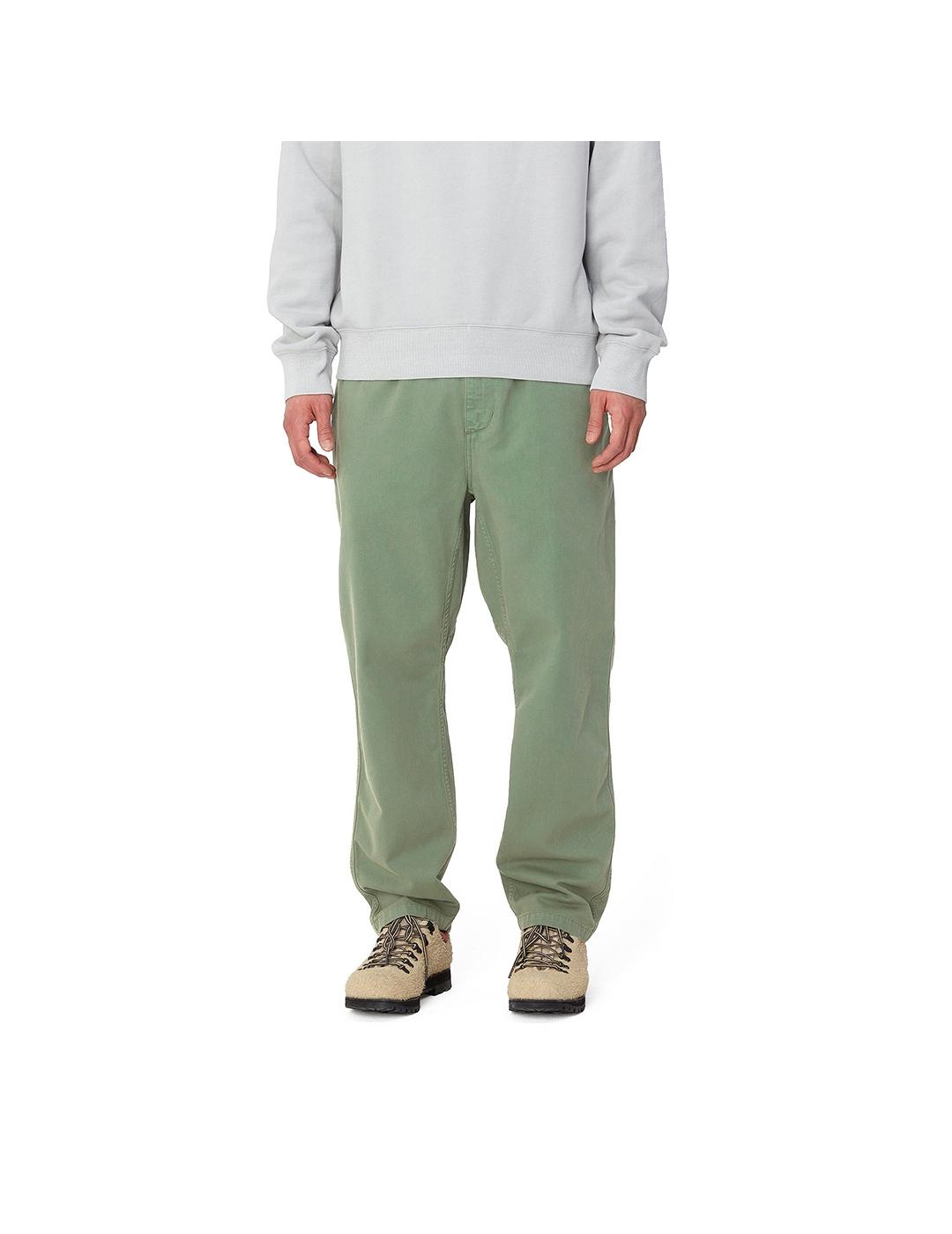 Pantalón Carhartt Wip Flint Pant verde lavado de hombre