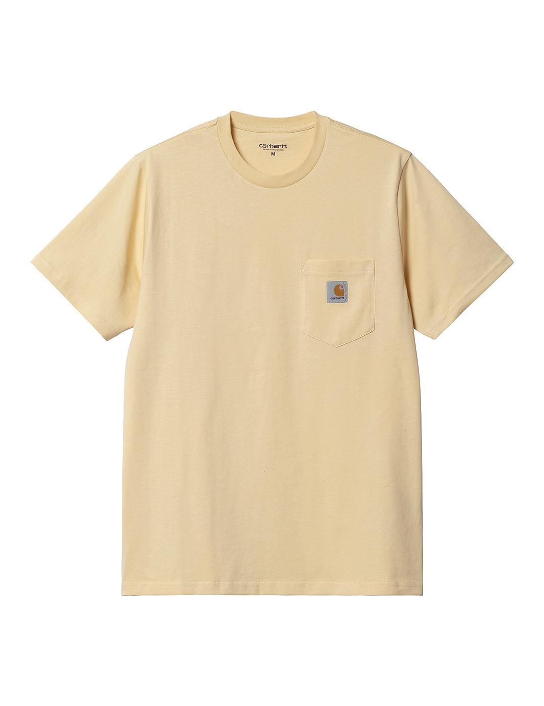 Camiseta Carhartt Wip S/S Pocket beige de hombre