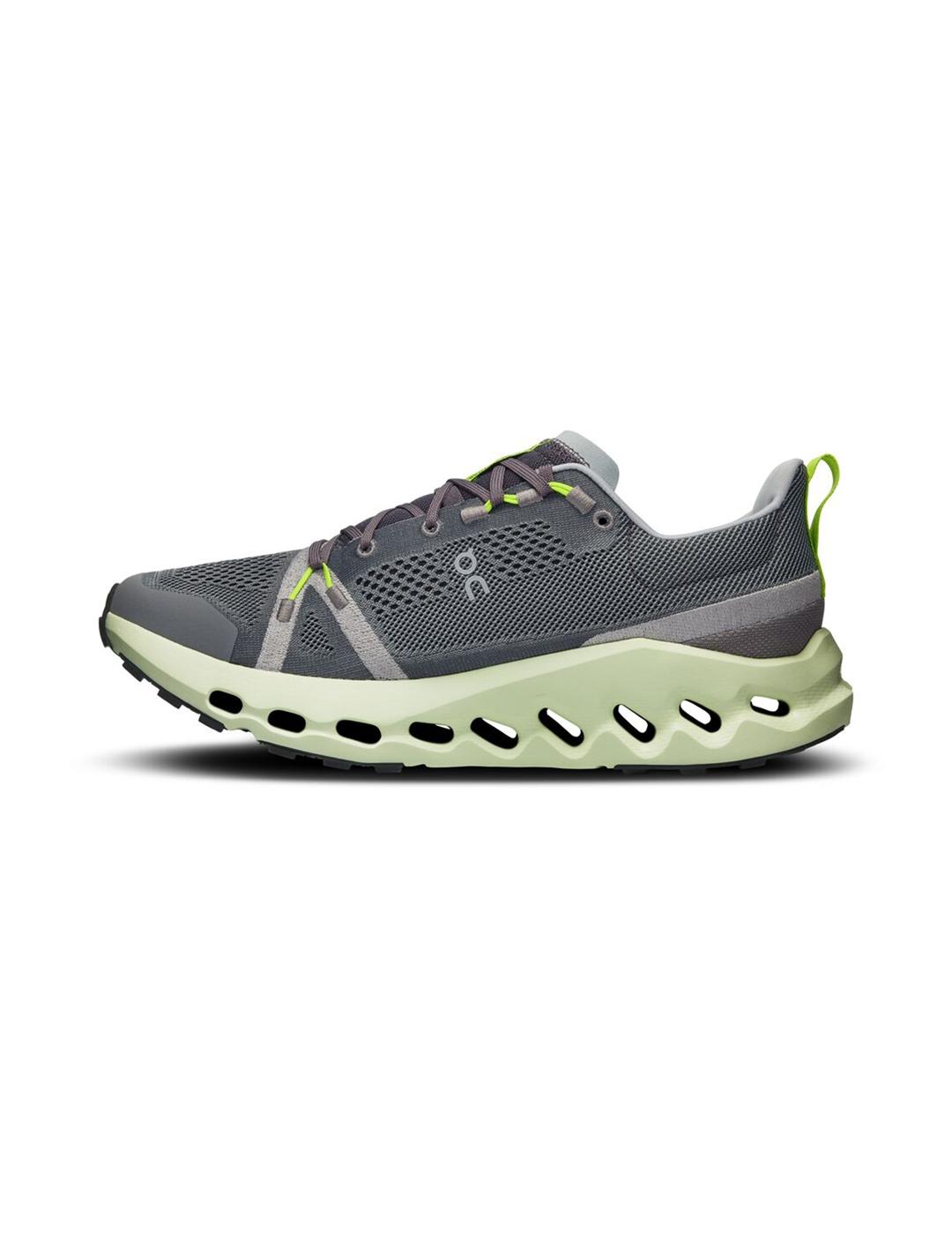On Running Cloudsurfer Trail gris oscuro lima de hombre
