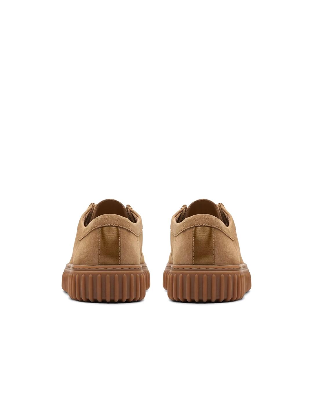 Zapatos Clarks Torhill Lo ante camel de hombre