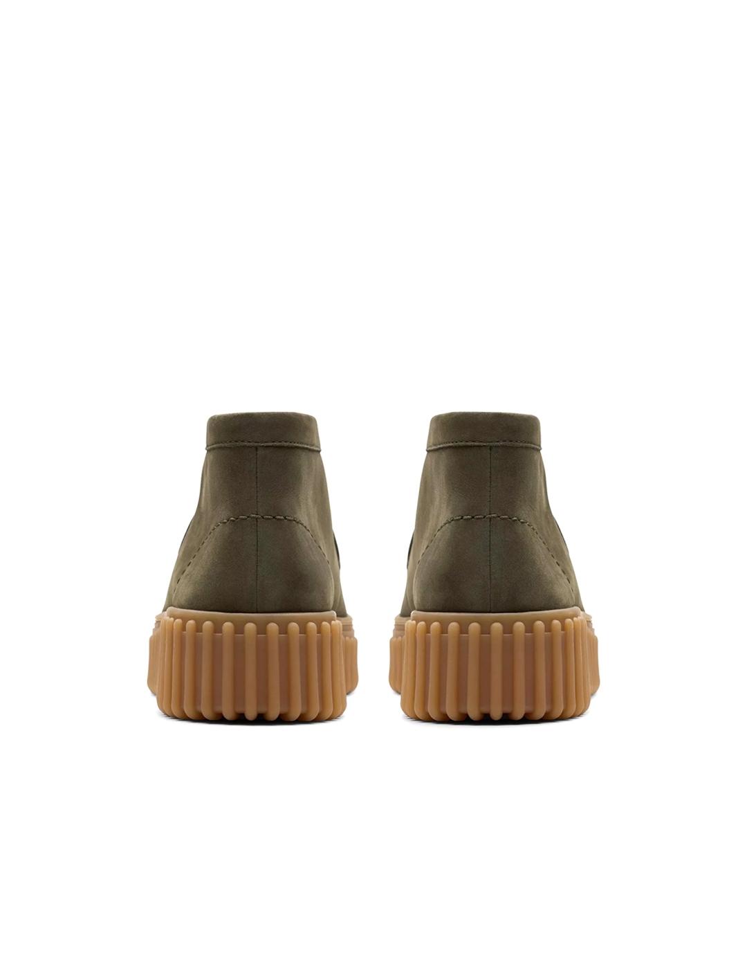 Botines Clarks Torhill Moss Dark Green Nubuck