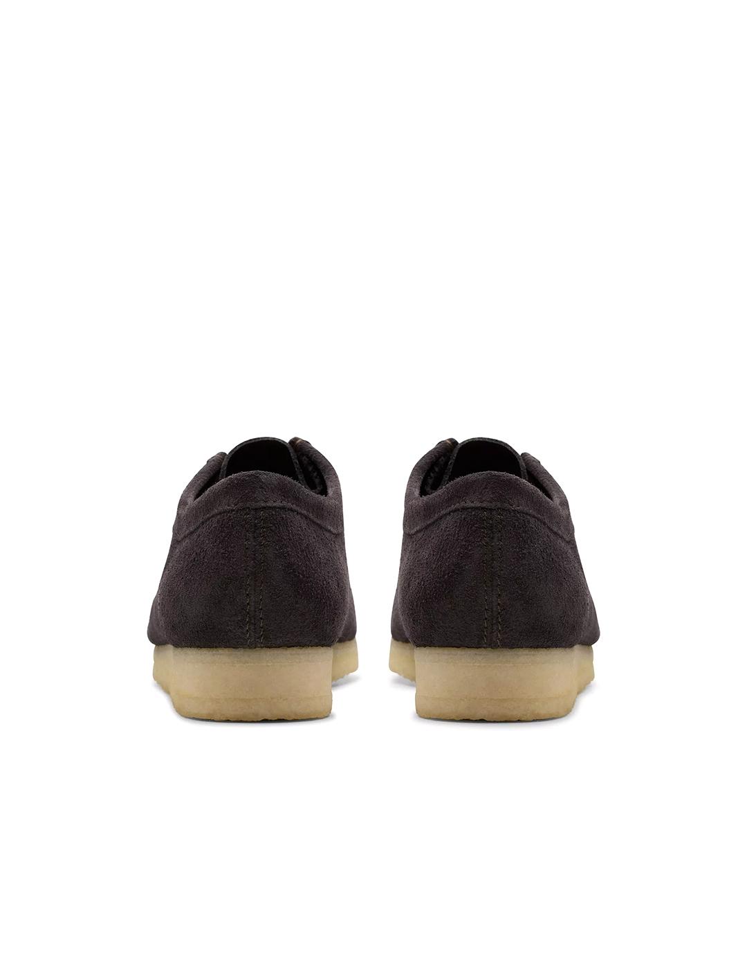 Zapatos Clarks Wallabee marrón ante de hombre