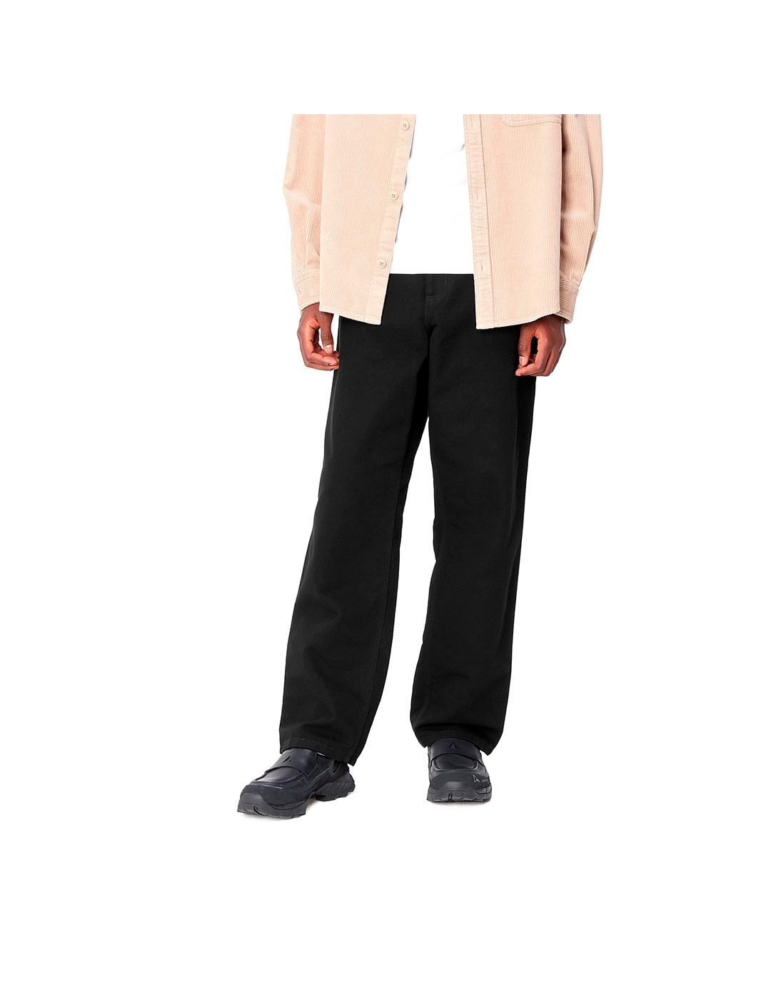 Pantalón Carhartt Single Knee Black Rinsed de hombre