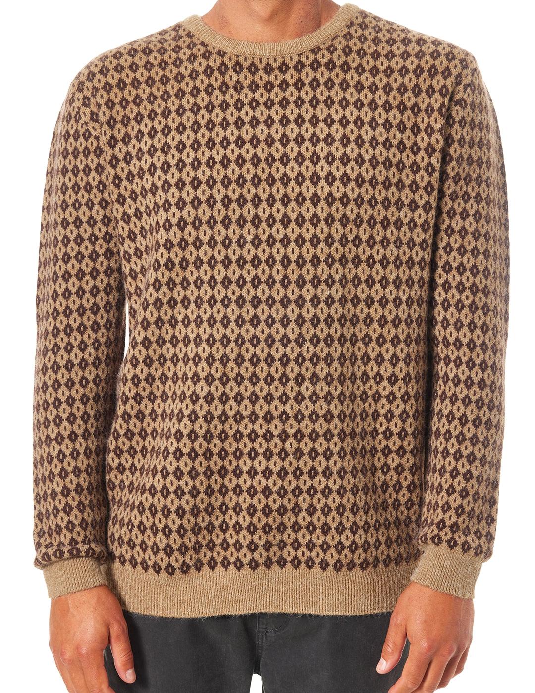 Jersey Katin Check Rain marrón de hombre