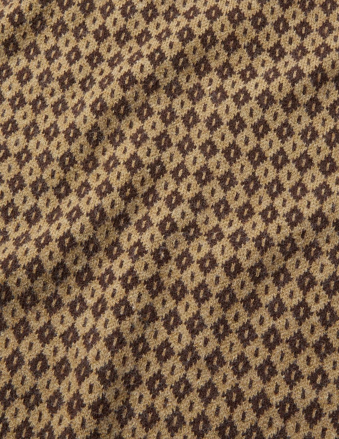 Jersey Katin Check Rain marrón de hombre